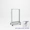 Pucel Portable Bin & Shelf Cart, 36 in W x 61 in H x 24 in D, Gray PBSC-36S - alternate 1