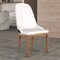 Leisuremod Verisma Collection Modern Wooden Dining Chair in Black Fabric with White Front, 4PK VC57BFW4 - alternate 6