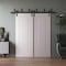 Sartodoors Sliding Closet Barn Bypass Doors 64 x 84 inches, BASIC 9111 White, 6.6ft Rails Hardware Set, Wood BASIC9111BBB-SKIN-6484 - alternate 6