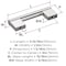 Amerock Versa 3 inch (76mm) Center-to-Center Polished Chrome Cabinet Pull, 25PK 25VMP5553026 - alternate 5