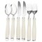 Gibson Home Nobella 14 Piece Fine Ceramic Dinnerware Set in White 136592.14 - alternate 6