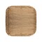 Homeroots 18" Natural Jute Blend Cube Pouf Ottoman 551559 - alternate 6