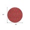 Homeroots 8' Red And Ivory Round Geometric Washable Indoor Outdoor Area Rug 602391 - alternate 8