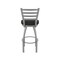 Holland Bar Stool Co 410 Jackie Stainless Steel 36in Swivel Bar Stool with Canter Espresso Seat 41036SS003 - alternate 8