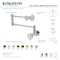 Kingston Brass Wall Mount Pot Filler Faucet, Brushed Nickel KS4108RX - alternate 4