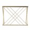 Homeroots 40" Clear and Gold Glass Writing Desk 402046 - alternate 5