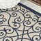 Jonathan Y Madrid Vintage Filigree Textured Weave Navy/Beige 3 ft. x 5 ft. Indoor/Outdoor Area Rug SMB107G-3 - alternate 7