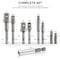 Neiko Socket Adapter Extension Drill-Bit Set, 1/4-, 3/8-, and 1/2-Inch Drives, 9-Piece Extension Set 257 - alternate 4
