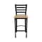 Holland Bar Stool Co 30" Stationary Bar Stool, Black Wrinkle, Nat Maple Seat 40030BWNatMpl - alternate 7