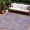 Homeroots 9' X 12' Purple And Ivory Geometric Washable Indoor Outdoor Area Rug 594807 - alternate 1