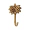 Homeroots 4in Antiqued Gold Cast Iron Palm Tree Wall Hook 724071 - alternate 7