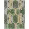 Homeroots 5' X 8' Green Gold And Silver Geometric Washable Indoor Outdoor Area Rug 618746 - alternate 8