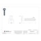 Tamper-Pruf Screws Thread Forming Screw, 1/4" x 1-1/4 in, Zinc Plated Steel Pan Head Torx Drive, 50 PK 462400 - alternate 4