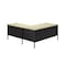 Hirsh Corner Office Desk W/ Right-Hand Return, 72 in D X 29.5 in H, 66 in W X Black / Maple 24975 - alternate 4