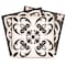 Homeroots 5" X 5" Charcoal And White Mosaic Peel And Stick Removable Tiles 390784 - alternate 1