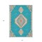 Homeroots 5' X 8' Teal Blue Brown And Ivory Oriental Washable Indoor Outdoor Area Rug 598443 - alternate 8