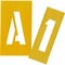 Chartpak Painting LettersNumbers Stencils, Yellow, 35PK CHA01560 - alternate 2
