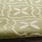 Homeroots 6' X 9' Green And Ivory Geometric Indoor Outdoor Area Rug 572907 - alternate 5