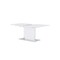 Homeroots 63" White Solid Wood Butterfly Leaf Pedestal Base Dining Table 383829 - alternate 1