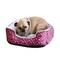 Petedge Slumber Pet Cuddler Bed, 20 in L, 16 in W, Arrow Pattern, Polyester Fill, Sherpa Cover, Red ZA2227 19 83 - alternate 3