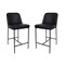 Manhattan Comfort Loft Metal Vegan Leather Counter Stool in Black - Set of 2 CS1534-2 - alternate 8