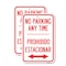Signmission No Parking Anytime Prohibido Estacionar With Bidirecti, 12'' X 18'', Heavy Gauge Aluminum, 2PK A-1218-2PACK-23768 - alternate 1
