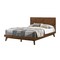 Homeroots Brown Wood Queen Bed Frame 486232 - alternate 1