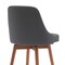 Armen Living Sicily 26in Swivel Walnut Wood Counter Stool in Gray Faux Leather LCSIBAWAGRY26 - alternate 6