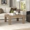 Homeroots 34" Gray Square Coffee Table 520922 - alternate 7