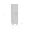 Homeroots 71in White Versatile Tall Pantry Cabinet with Five Shelves 403767 - alternate 3