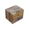 Homeroots 12" Brown Solid Wood Two Drawer Floating Nightstand 712847 - alternate 8