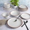 Soho Lounge Lagos 16 Piece Terracotta Double Bowl Dinnerware Set in Solid Matte White 750120317M - alternate 4