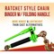 Mytee Products 1/2 in-5/8 in Hi-Viz Folding Handle Ratchet Load Binder w/Grab Hook 18100 lbs, 2PK CBRS-FH12x2 - alternate 6