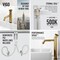 Vigo Cass Single Handle Single-Hole Bathroom Vessel Faucet in Matte Brushed Gold VG03030MG - alternate 6