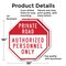 Signmission Private Road Authorized Personnel O, 10 inch X 10 inch, Aluminum Metal Signs, 2PK OC-A-2PACK-10-168 - alternate 6