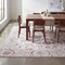 Jonathan Y Arabella Vintage Floral Border Non-Slip Machine-Washable Cream/Terra 3 ft. x 5 ft. Area Rug VOR107E-3 - alternate 1
