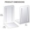 Acrimet Steel Metal Bookends for Shelves, Heavy Duty, for Large books, Deep Blue, 2PK 292.7 - alternate 7