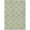 Homeroots 9' X 12' Green Beige And Ivory Geometric Washable Indoor Outdoor Area Rug 594705 - alternate 8
