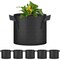 Yssoa Simple Deluxe Grow Bags 3 Gallon Planter Pots with Handles, Black, 5PK GLGROWBAG3X5BLKV2 - alternate 1