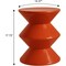 Leisuremod Aura Modern Side Table - Double Hourglass Design, ABS Plastic, Indoor/Outdoor Use AST15BR - alternate 7