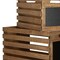 Homeroots Set of Three Black And Brown Solid Wood Crate, 3PK 487688 - alternate 6