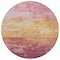 Homeroots 8' Mauve And Pink Round Striped Washable Indoor Outdoor Area Rug 610903 - alternate 8