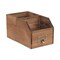 Homeroots 6" Brown Solid Wood Box 487950 - alternate 4