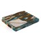 Homeroots 50" X 70" Brown And Blue Ikat Cotton Quilted Kantha Throw Blanket with Embroidery 544536 - alternate 4