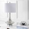 Jonathan Y Cecile 25.5" Glass Teardrop LED Table Lamp, Mercury Silver/Chrome, 2PK JYL1081A-SET2 - alternate 8