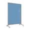 Ghent EZ Mobile Glassboard, Aluminum Frame, Magnetic, 75"H x 50"W, Denim EZ1MA7550DM - alternate 1