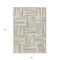 Homeroots 5' X 8' Ivory Beige And Gray Geometric Washable Indoor Outdoor Area Rug 598269 - alternate 8