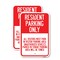 Signmission Parking Sign Resident Parking Only, 18'' X 24'' 2 Signs, Heavy Gauge Aluminum, 2PK A-1824-2PACK-23358 - alternate 1