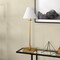 Homeroots 28" Brass Metal Candlestick Table Lamp With White Cone Shade 546097 - alternate 7