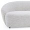 Homeroots 90" Off White Fabric Sofa With Black Legs 488843 - alternate 6